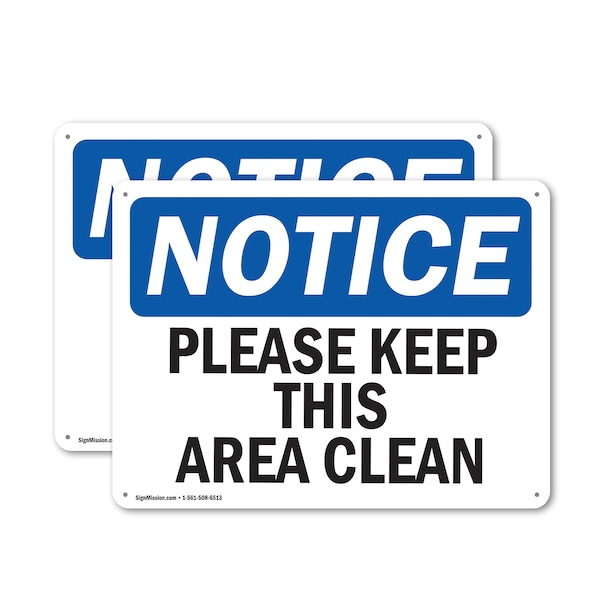 Signmission Safety Culture Sign, 14 in Width, Plastic, Rectangle OS-2PACK-NS-P-1014-L-17497 - main